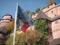 27: Die von Kaiser Wilhelm II. wiederaufgebaute Haut-Koenigsbourg im Elsaß. Sie liegt zwischen Strasbourg und Colmar in der Nähe von Selestat (Schlettstadt).
